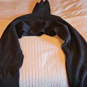 Women's Frankie's Grey Turtle Neck Split Sleeve Shall